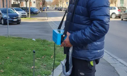 Localizzazione acustica perdite d'acqua con geofono